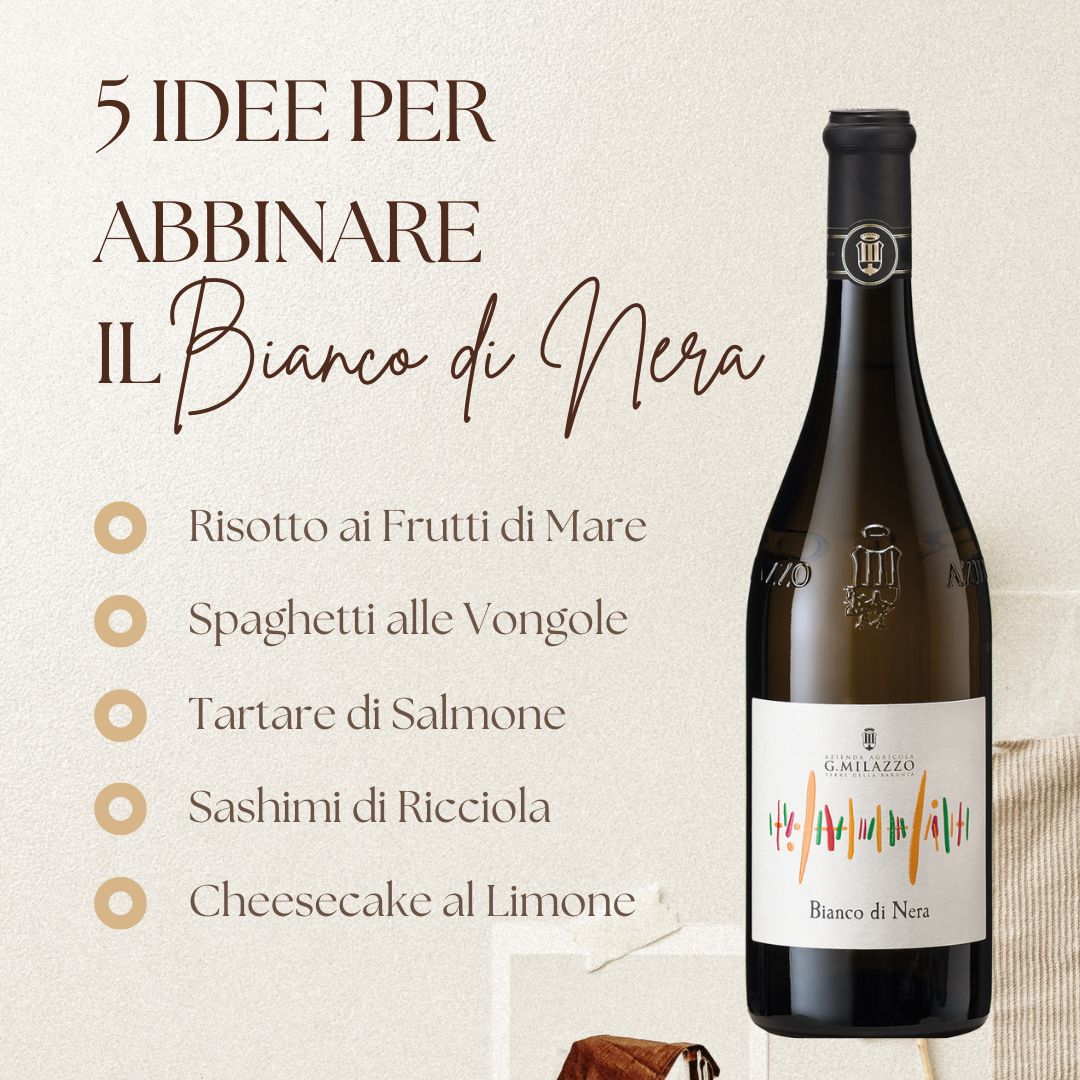 5 ideas for pairing Bianco di Nera sparkling white wine!