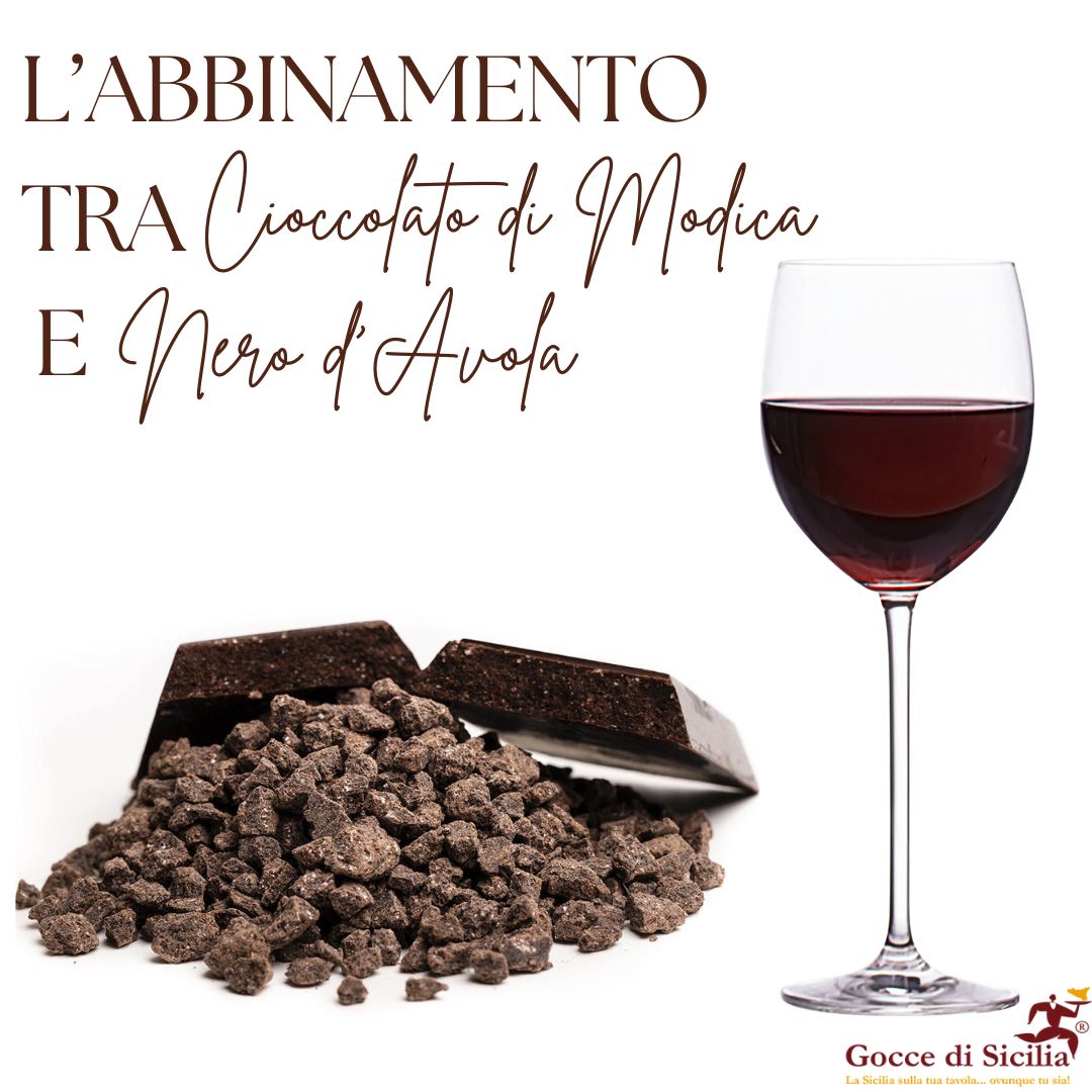 Chocolate from Modica and Nero d'Avola, a perfect match