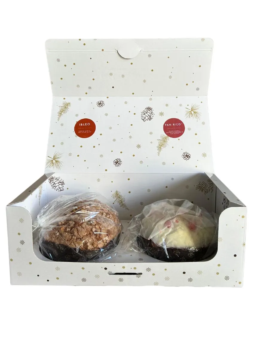 Duetto from the Pasticceria Nuova Dolceria with Pan Ricò and "Ibleo" Panettone