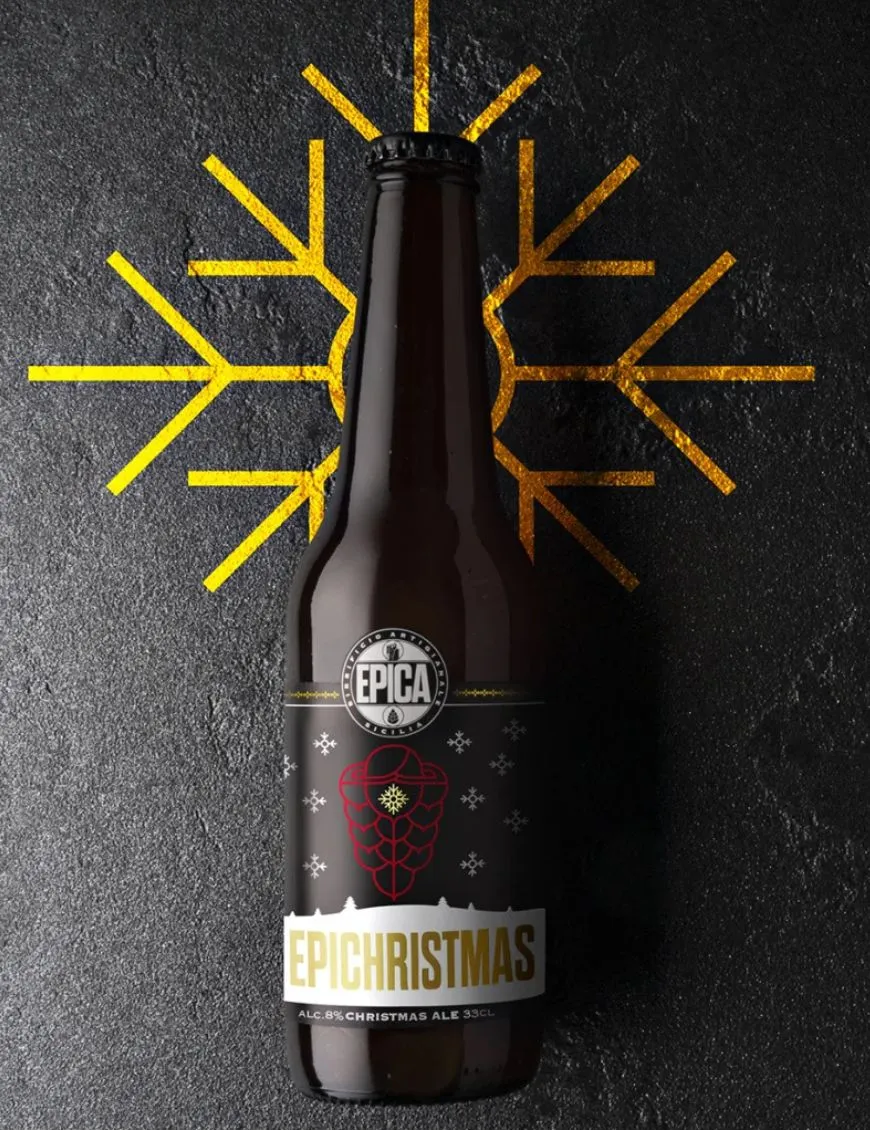 Sicilian craft beer Epichristmas from the Epica brewery Sicilian craft beer Epichristmas from the Epica brewery