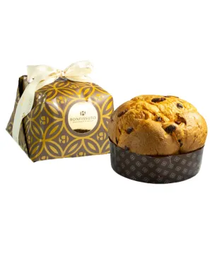 Sicilian Chocolate Panettone 1kg with Chocolate Chips - Pasticceria Bonfissuto