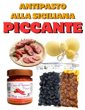 Sicilian Spicy Appetizer Box, base for homemade aperitifs