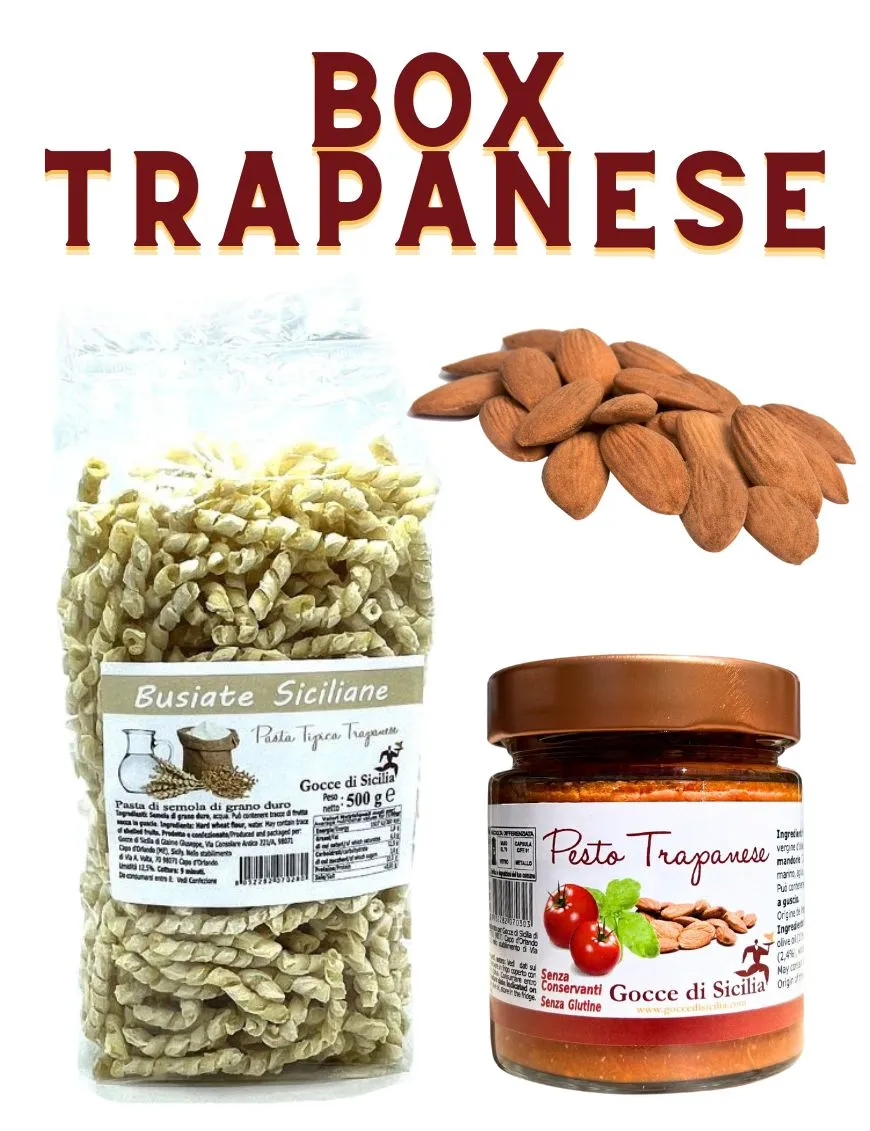 Box trapanese. Kit pasta alla trapanese facile e veloce per 4 persone