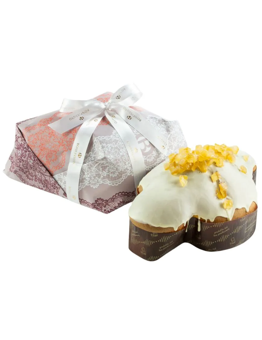 Sicilian Artisan Colomba with Lemon and Candied Cherries - Pasticceria Bonfissuto