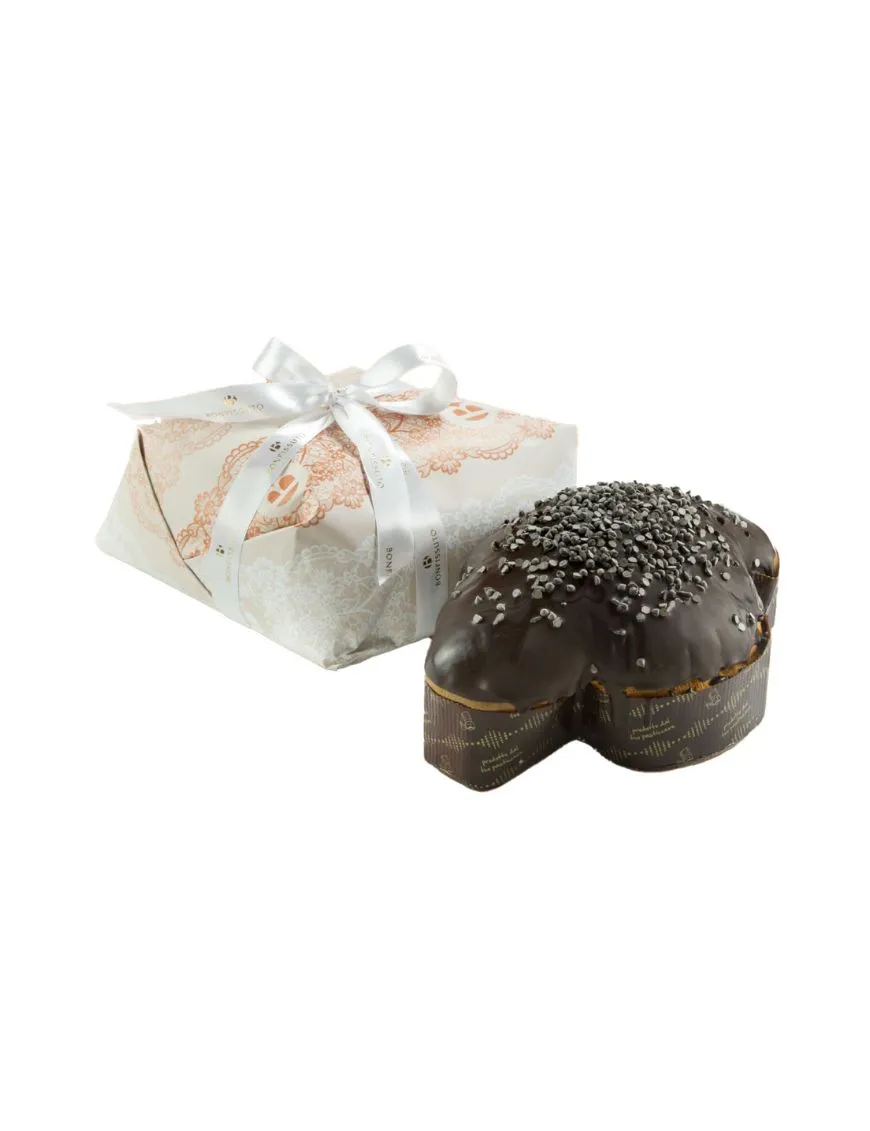 Sicilian Chocolate Colomba handmade 750 grams - Pasticceria Bonfissuto Sicilian Chocolate Colomba handmade 750 grams - Pasticceria Bonfissuto