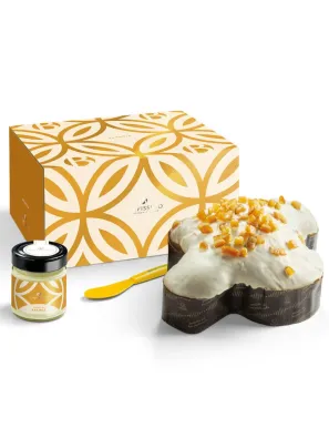 Artisanal Sicilian Orange Colomba - Pasticceria Bonfissuto