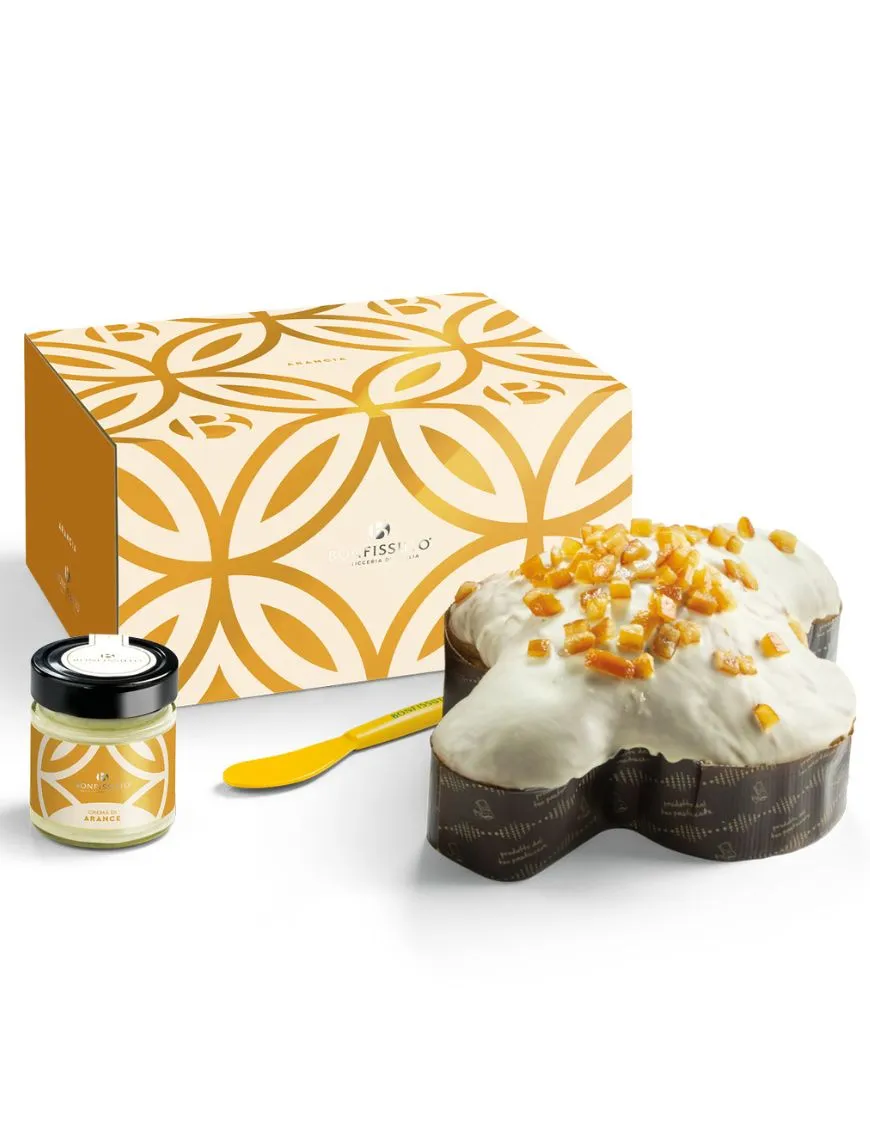 Artisanal Sicilian Orange Colomba - Pasticceria Bonfissuto