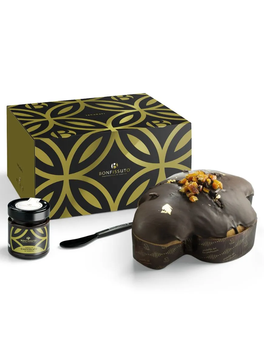 Artisan Sicilian Colomba with Chocolate from Modica - Pasticceria Bonfissuto