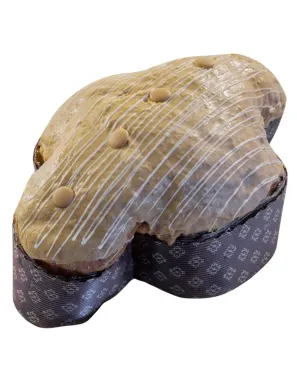 Colomba Artigianale al Caramello, con cioccolato bianco