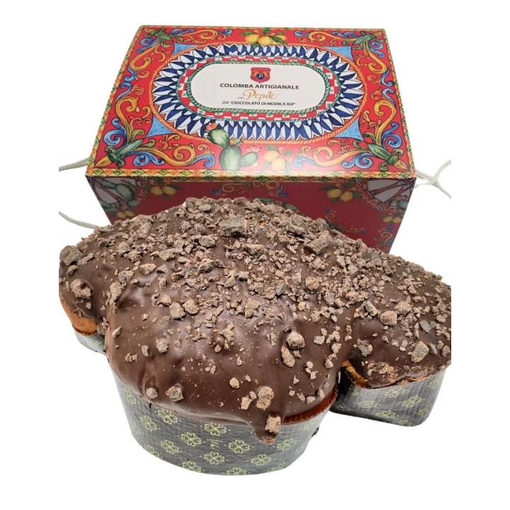 Artisanal Easter Dove with Modica IGP chocolate - Antica Dolceria Rizza