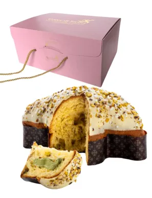 Artisan Colomba with pistachio filling 1kg, Gocce di Sicilia