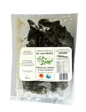 Salina Caper Leaves DOP in 100 gram bag