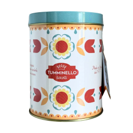 Elegant Primavera Tin with Pistachio and Mandarin Filled Sweets - Tumminello