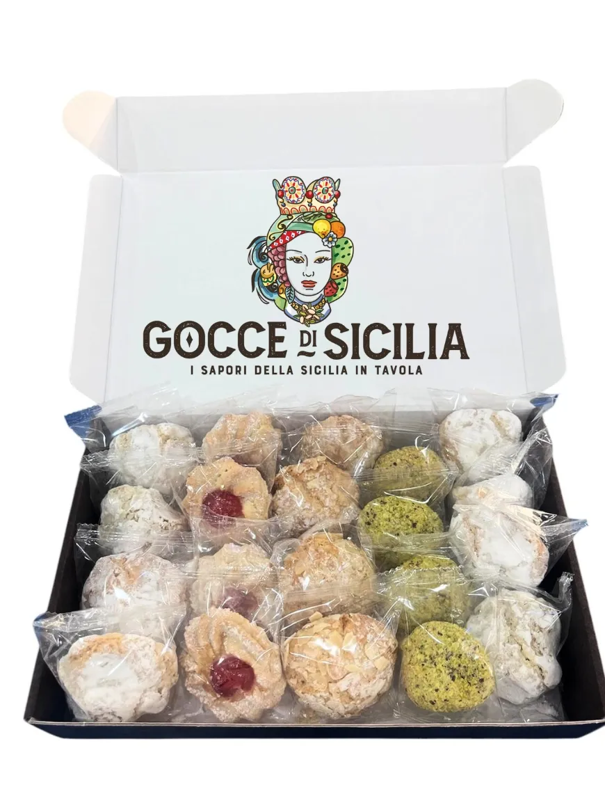 Quattro tipi di Paste di Mandorla siciliane miste