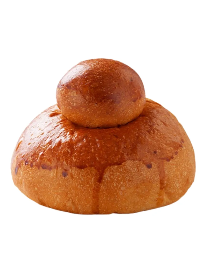 Brioche siciliana con il tuppo. Soffice e gustoso dolce da forno da gustare con granita o gelato.