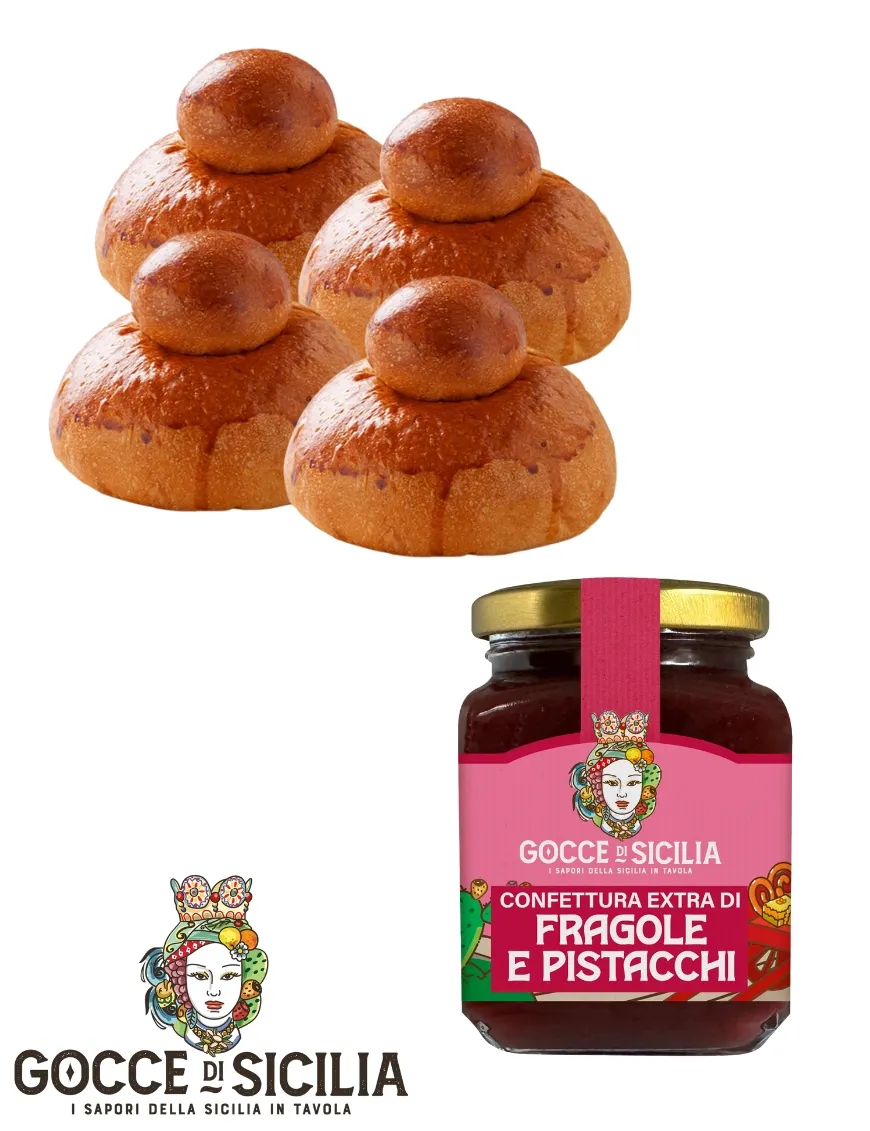Box col Tuppo - La tua brioche con la Confettura di Fragole