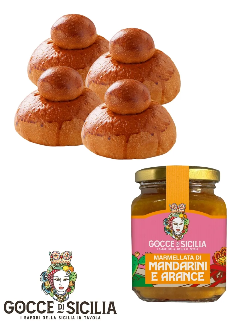 Box col Tuppo - La tua brioche con la Marmellata di Mandarini e Arance Box col Tuppo - La tua brioche con la Marmellata di Mandarini e Arance