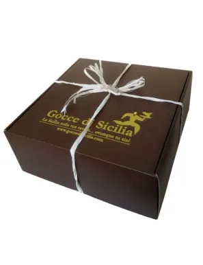 Box with Tuppo pistachio - with four brioches and spreadable cream
