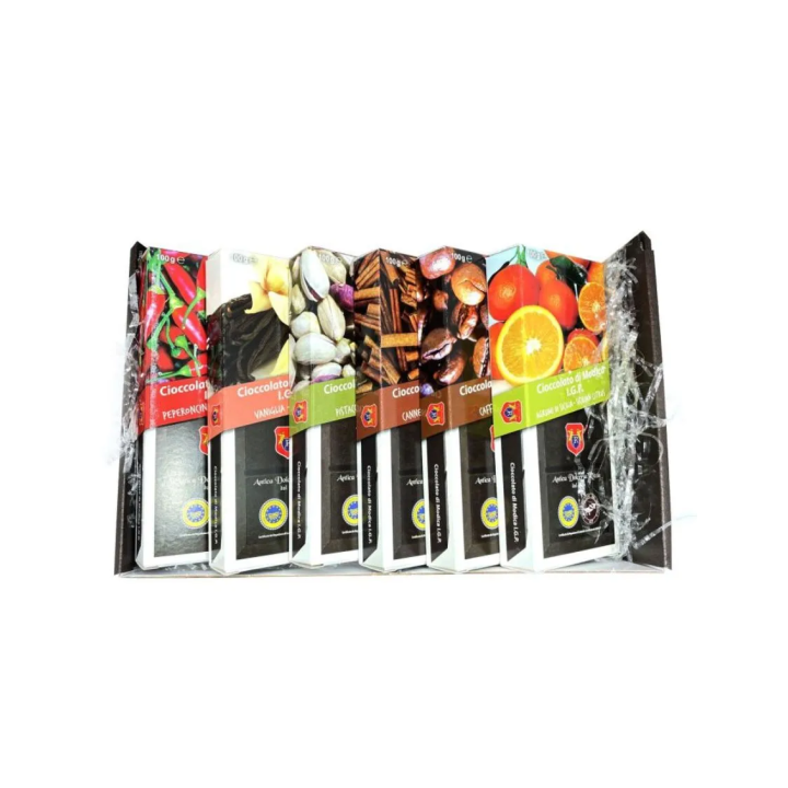 Confezione regalo mix di gusti classici di Cioccolato di Modica