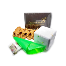 Kit of Sicilian artisan cannoli with ricotta ready to fill