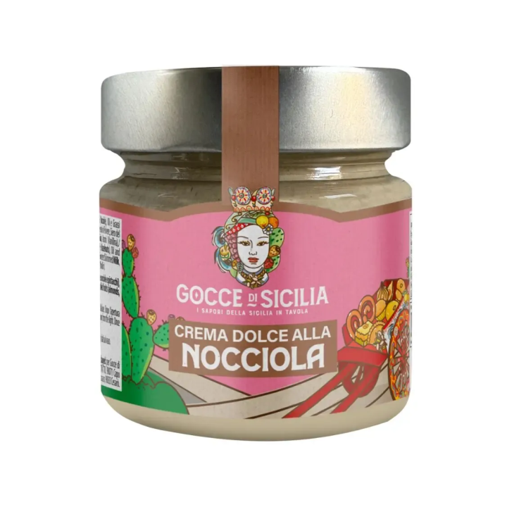 Cream with hazelnut spreadable in jar of 200 grams
