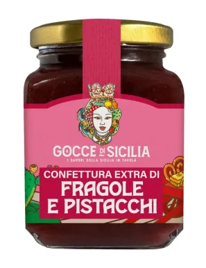 Sicilian strawberry and pistachio jam - Gocce di Sicilia