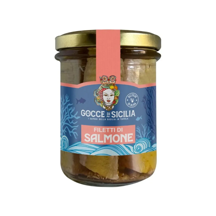 Filetti di Salmone all'Olio di Oliva in vasetto