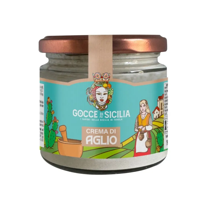 Crema spalmabile a base di aglio