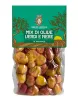 Mix of Natural Olives, stored in 300g vacuum bag.