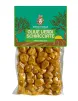 Green olives crushed and seasoned with parsley, stored in 300g vacuum bag.