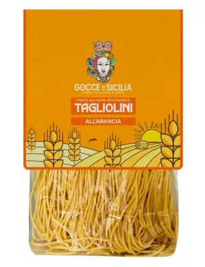 Handmade Tagliolini - Sicilian pasta flavored with orange