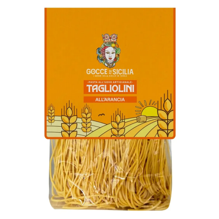 Handmade Tagliolini - Sicilian pasta flavored with orange
