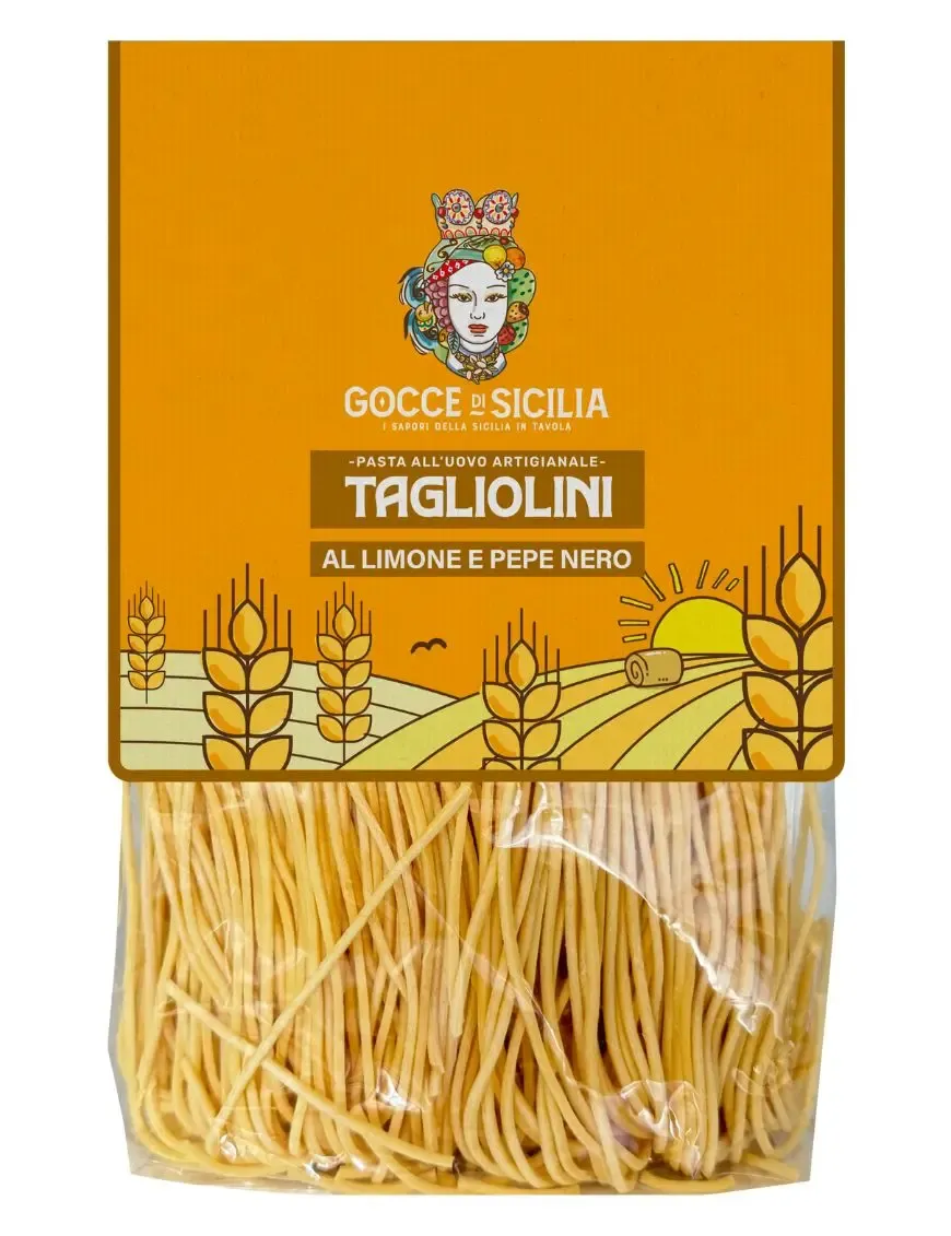 Tagliolini al limone e pepe nero siciliani