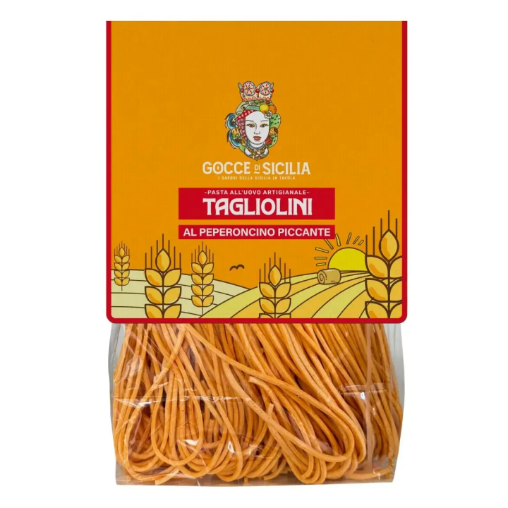Handmade Chili Tagliolini - Sicilian pasta flavored with chili
