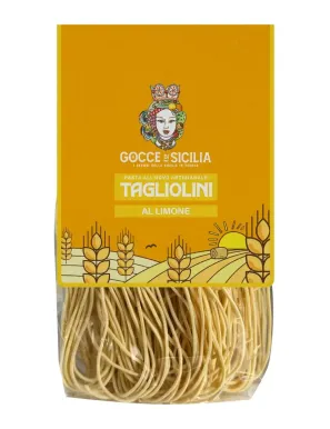 Sicilian Tagliolini al Limone handmade in 250 gram bag