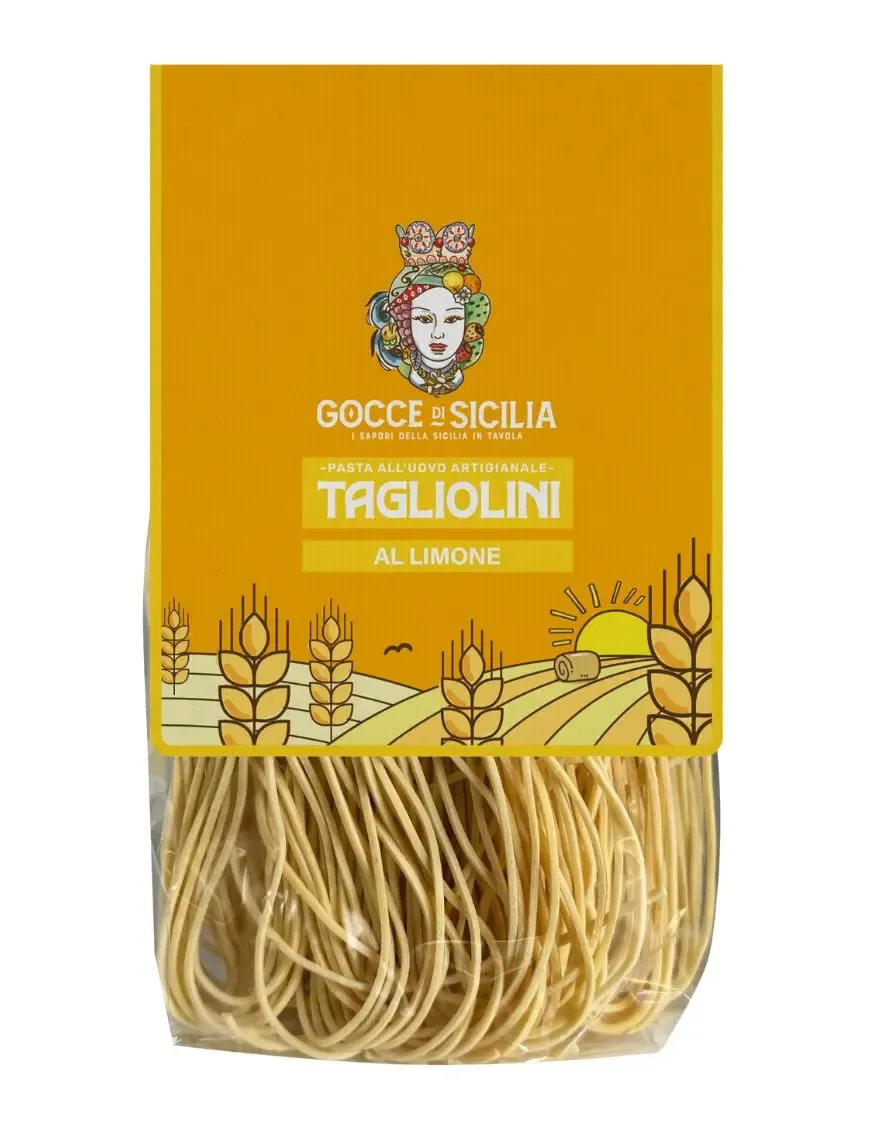 Tagliolini Siciliani aromatizzati al Limone - Confezione da 250 grammi
