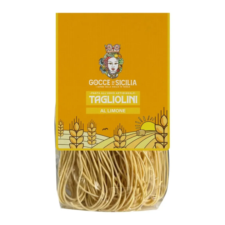 Sicilian Tagliolini al Limone handmade in 250 gram bag