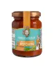 Sweet bell peppers pate spread on bread or bruschetta.