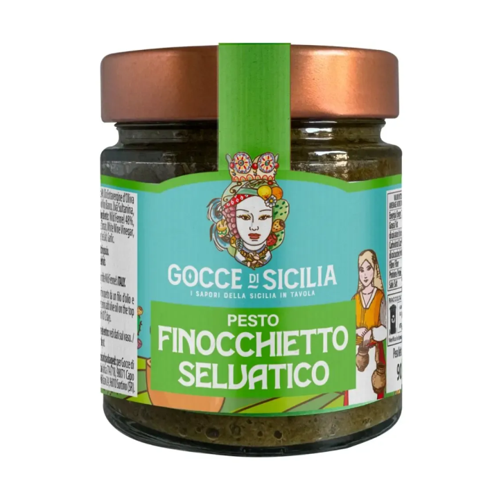 Pesto with wild fennel Gocce di Sicilia 190 grams