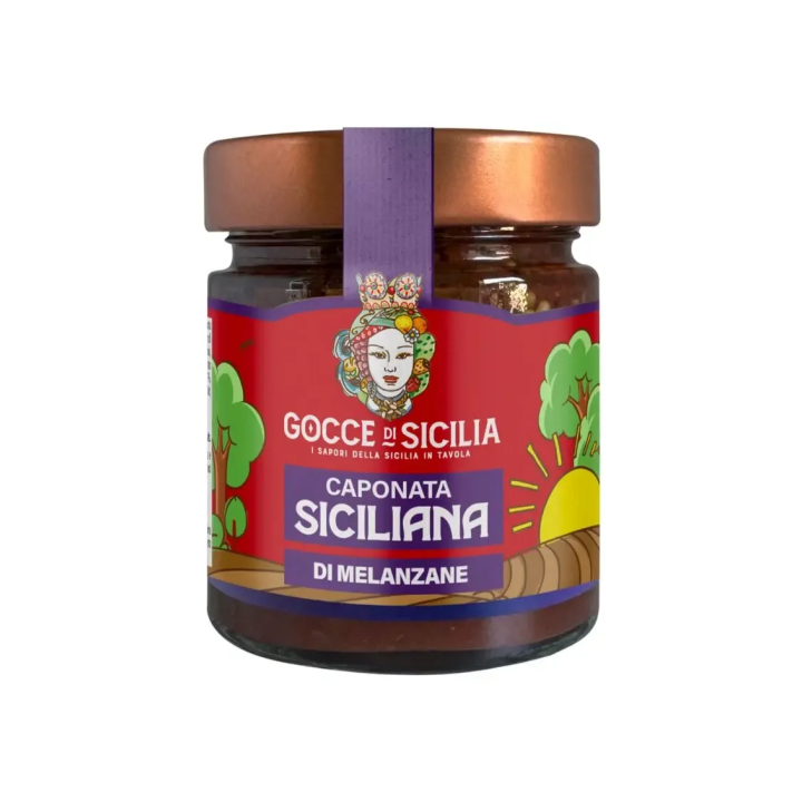 Sicilian eggplant caponata Gocce di Sicilia