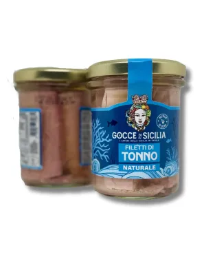 Filetti di tonno al naturale lavorati a mano - Vaso da 200 grammi
