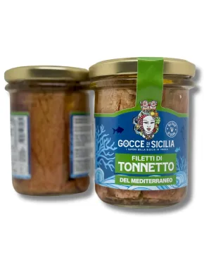 Filetti di Tonnetto del Mediterraneo in olio d'oliva 200 gr