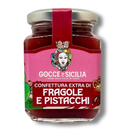 Sicilian strawberry and pistachio jam - Gocce di Sicilia