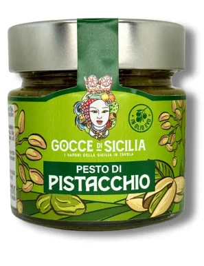 Pistachio Pesto with pure artisanal pistachio, 190 gram jar