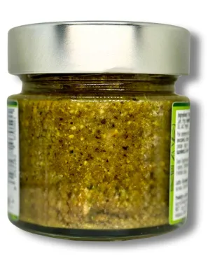 Pesto di pistacchio con puro pistacchio artigianale, vasetto da 190 grammi