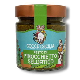 Pesto di Finocchietto selvatico pronto da usare. Condimento per pasta