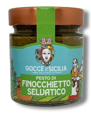 Pesto with wild fennel Gocce di Sicilia 190 grams