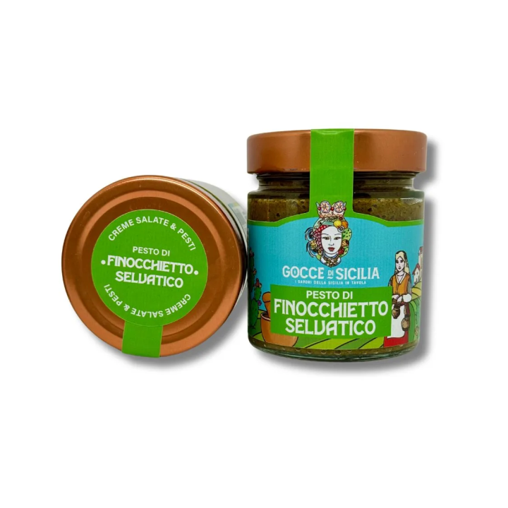 Pesto with wild fennel Gocce di Sicilia 190 grams