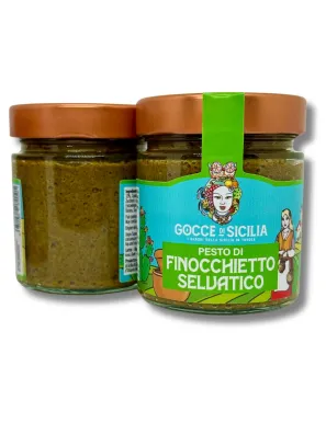 Pesto di Finocchietto selvatico pronto da usare. Condimento per pasta