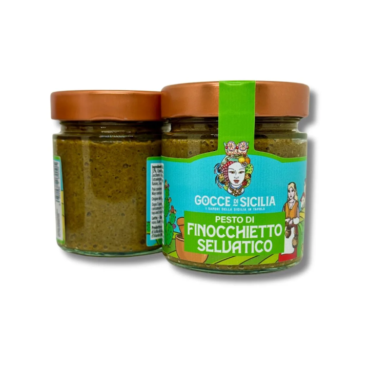 Pesto with wild fennel Gocce di Sicilia 190 grams